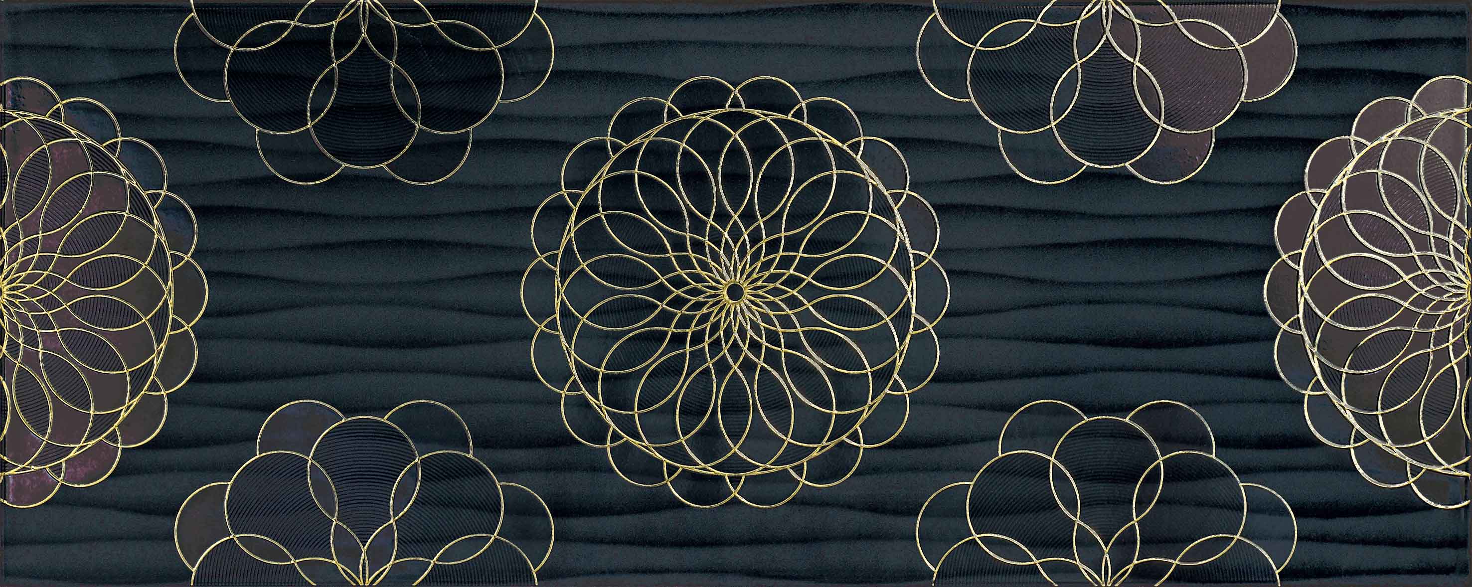 Decor Royal Suite Sunflower Black 20,2x50,4 декор