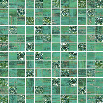 Mosaico Lux Quadretti Verde  30x30 декор