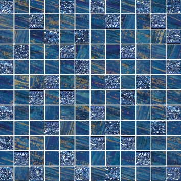 Mosaico Lux Quadretti Blu  30x30 декор