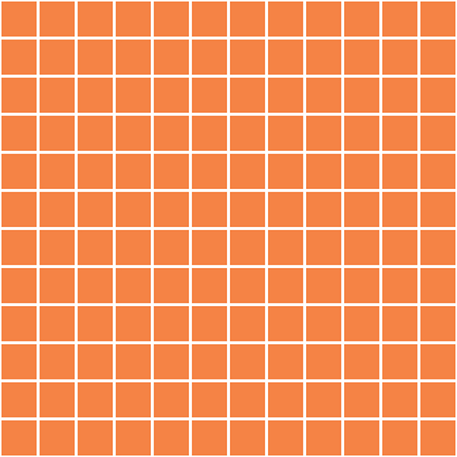 20065 Темари оранжевый матовый  29,8х29,8 мозаика