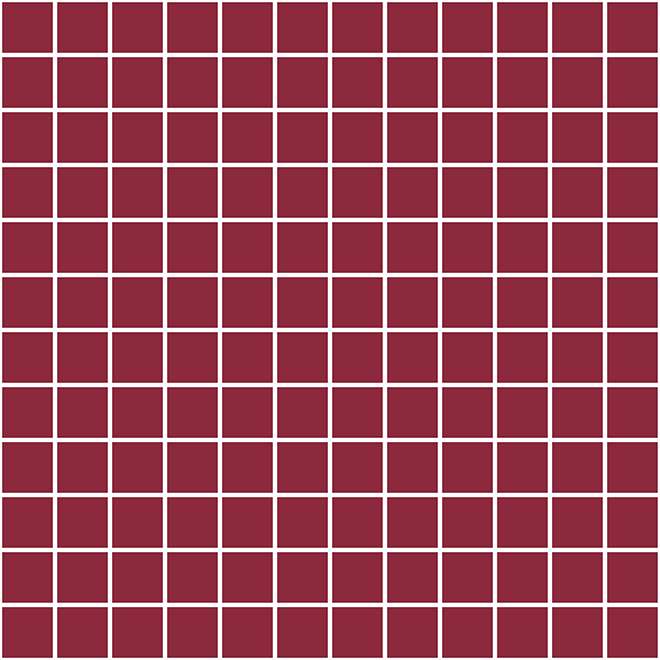 20076 Темари бордо матовый 29,8х29,8 мозаика
