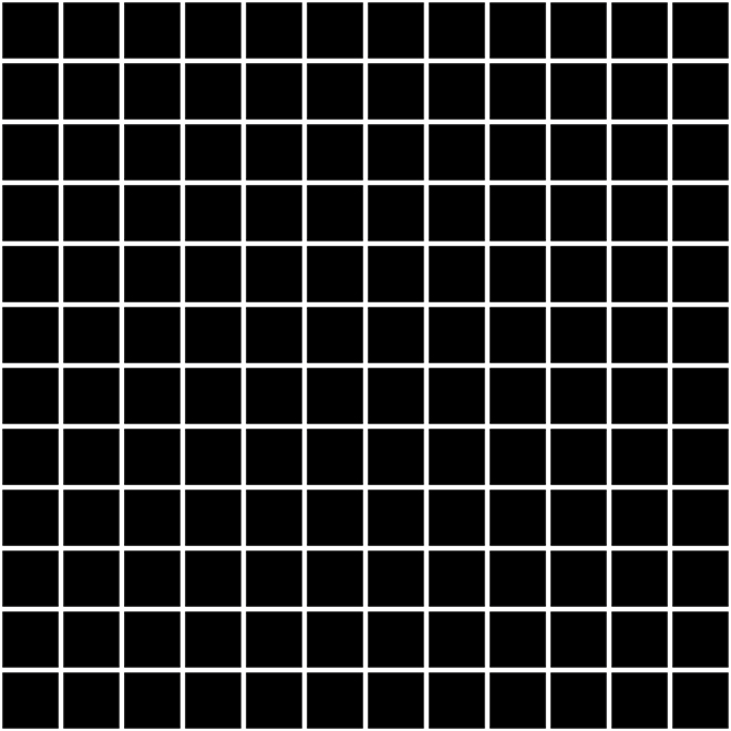 20071 Темари черный матовый 29,8х29,8 мозаика