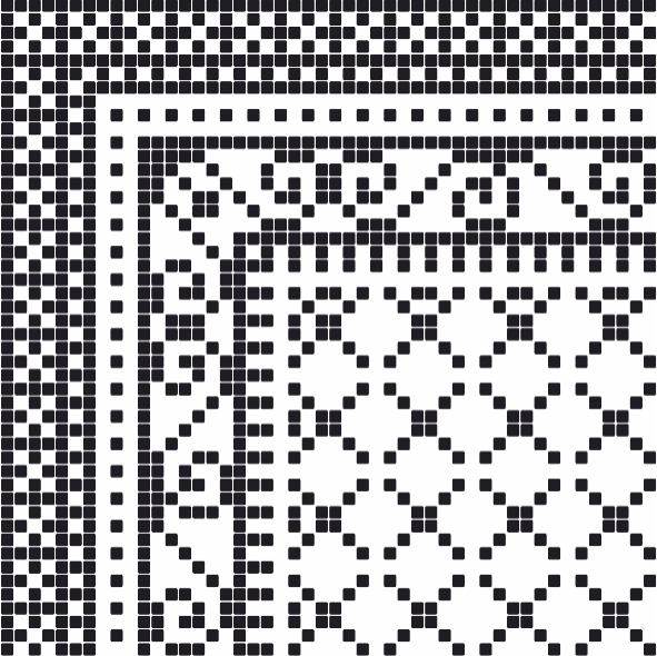 Пиксель 7 тип 1    40х40 декор напольный