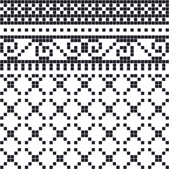 Пиксель 7 тип 2    40х40 декор напольный