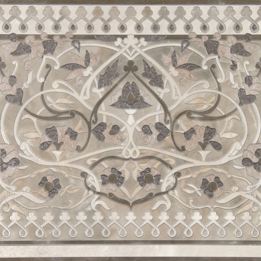 Lateral Silk Blanco 45x45 декор напольный