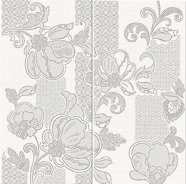 Illusio Grey Pattern  63x63 панно