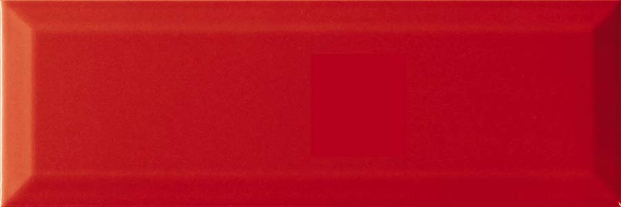 Rojo Brillo bisel 10x30 плитка настенная